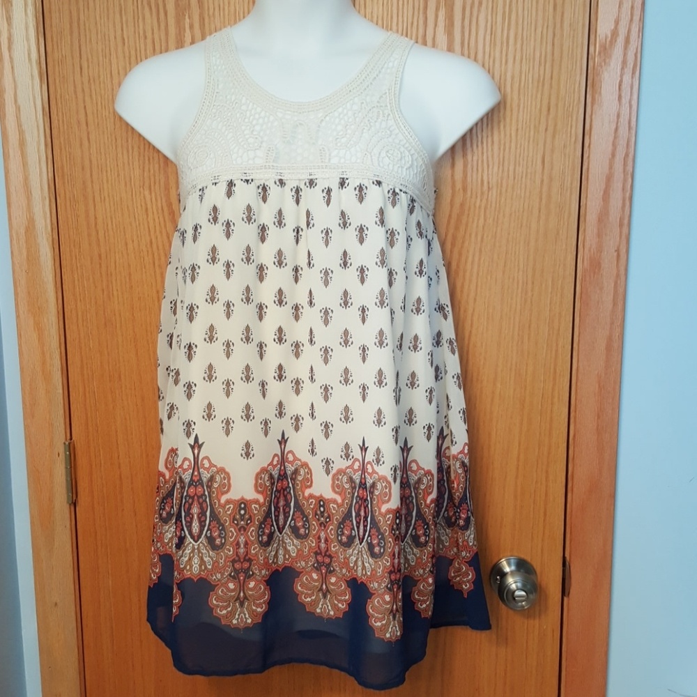 Crochet Boho Shift Dress